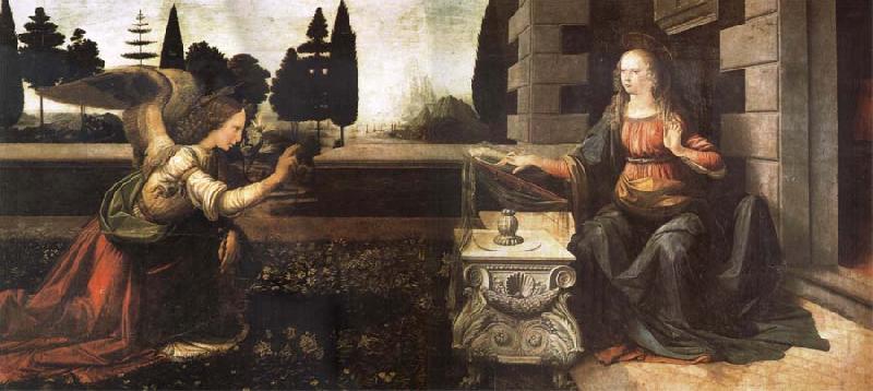 LEONARDO da Vinci The Anunciacion France oil painting art